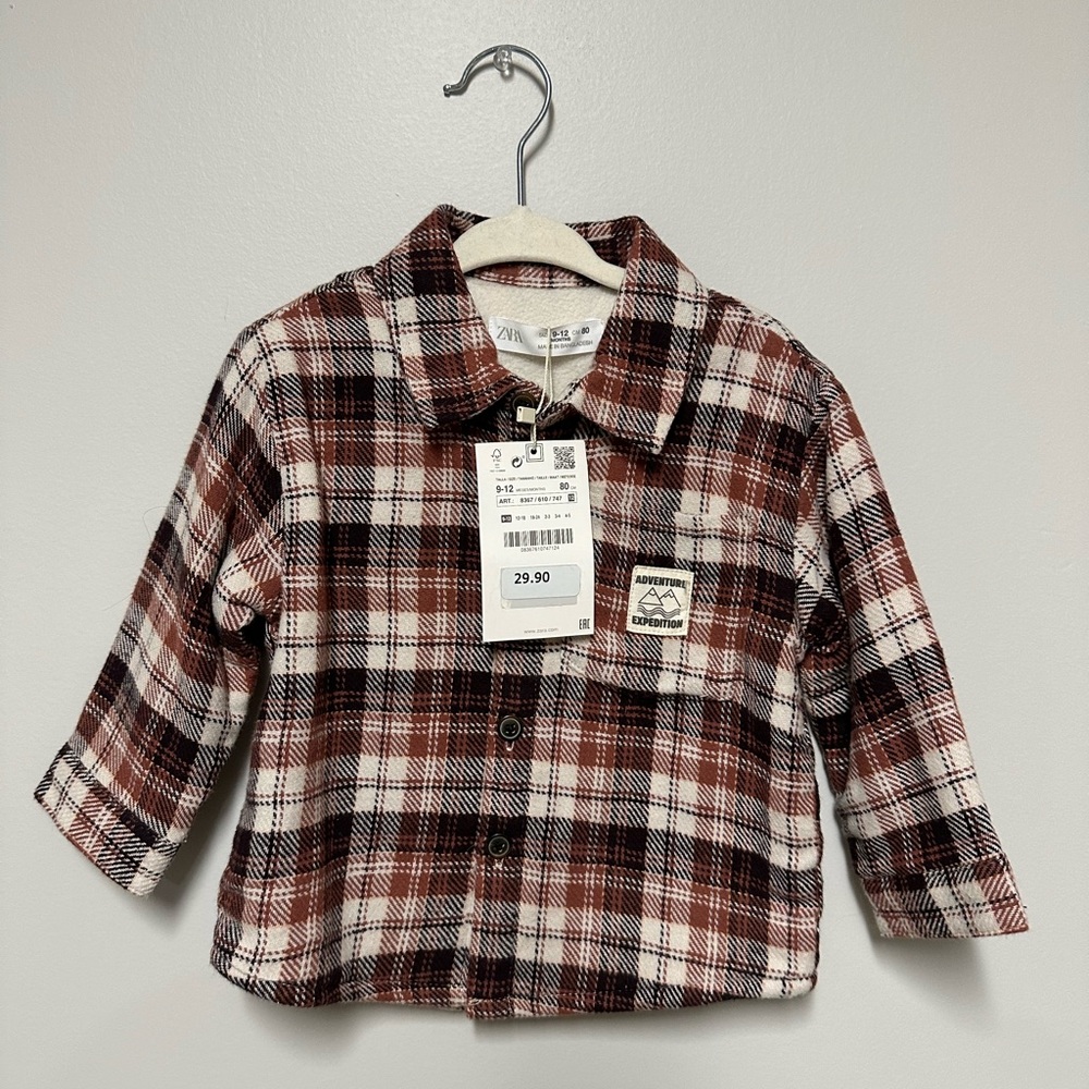 9-12m Zara flannel